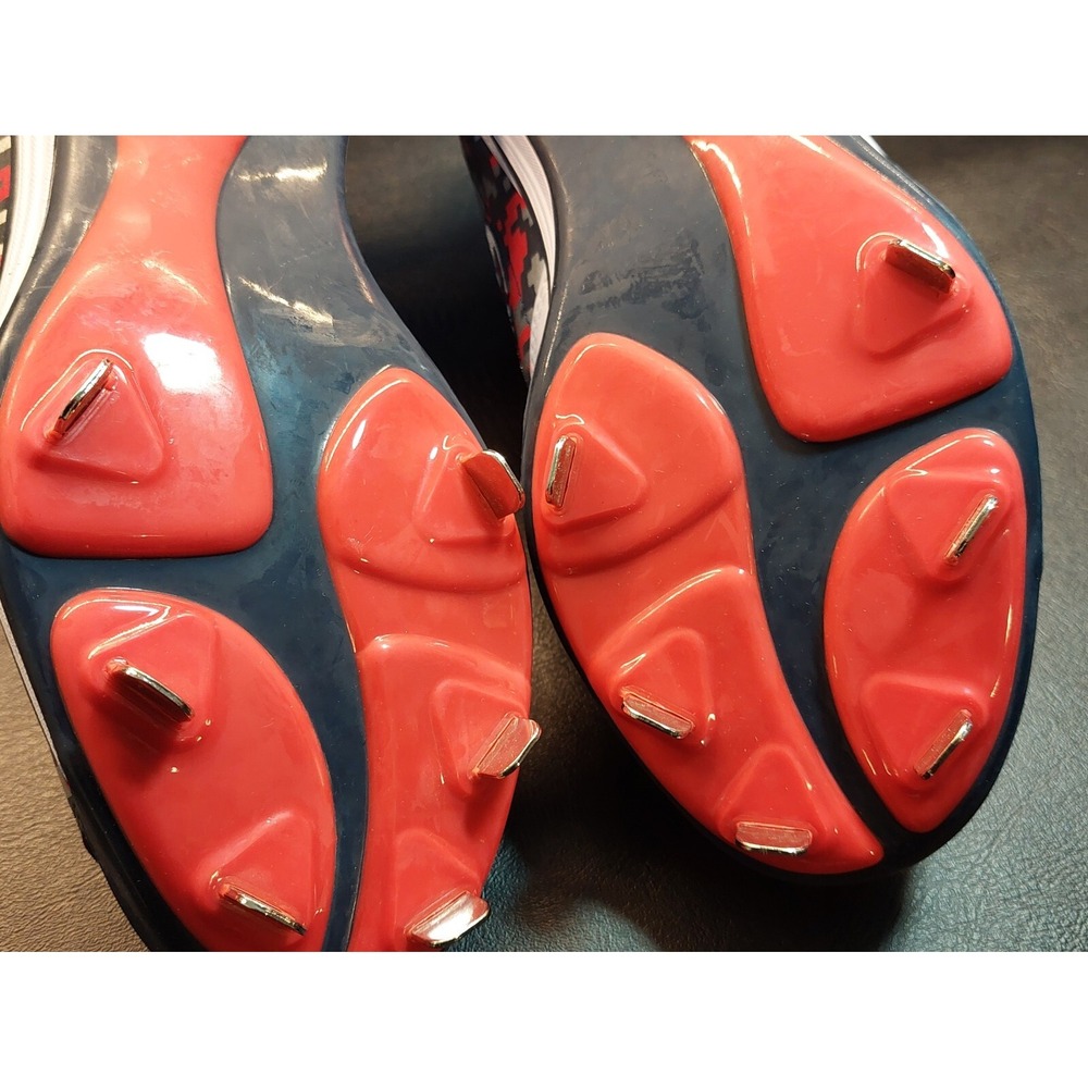 Boombah Men's 14 Metal Baseball Cleats Red Navy Blue Camo Shoes BM15052-7 - Picture 7 of 11